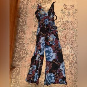 Free People silk floral jumper